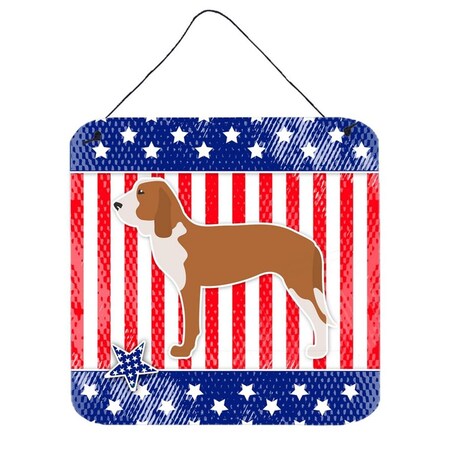 Carolines Treasures USA Patriotic Spanish Hound Wall or Door Hanging Prints BB3291DS66